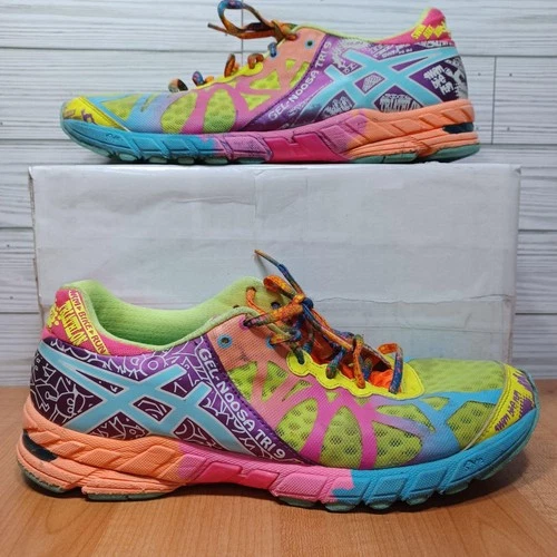 ASICS Gel-Noosa Tri 9 Shoes Women Size 10 Multicolor Running Triathlon T458N Low - product listing photo