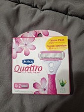 Schick Quattro Ultra Smooth Razor Blade Refills for Women Value Pack 6 Count NIB 1.99 per gallon