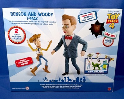 Toy Story 4 BENSON & WOODY 2-PACK 1-Foot Tall Dummy RARE SCARED