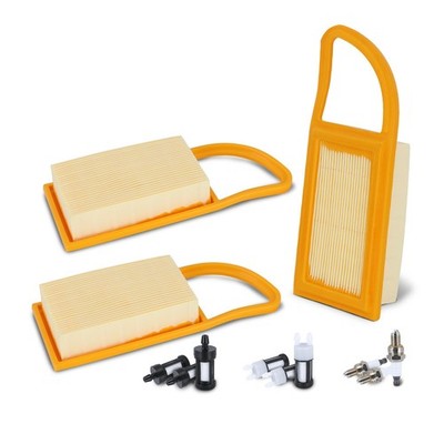 SoCiMa 3 Pack Air Fuel Filters Spark Plug Kit Replacement for Stihl orange