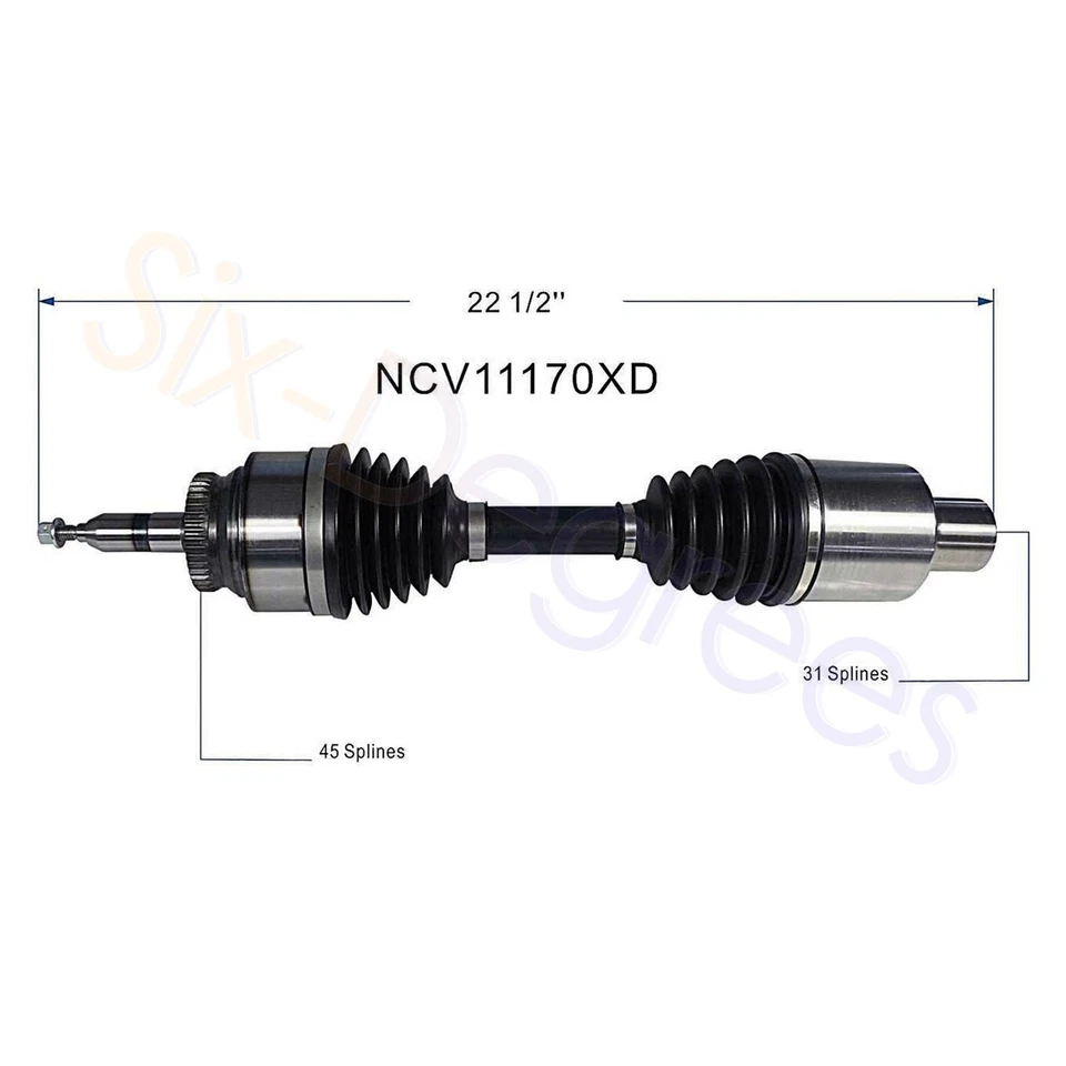 NCV11170XD Xtreme Duty Front Right CV Axle for 2015-2016 Ford F-150 RWD 4WD - Image 2 of 4