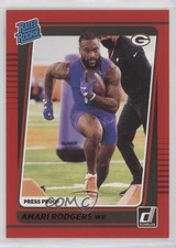 2021 Panini Donruss Rated Rookie Press Proof Red Amari Rodgers #303 2l4
