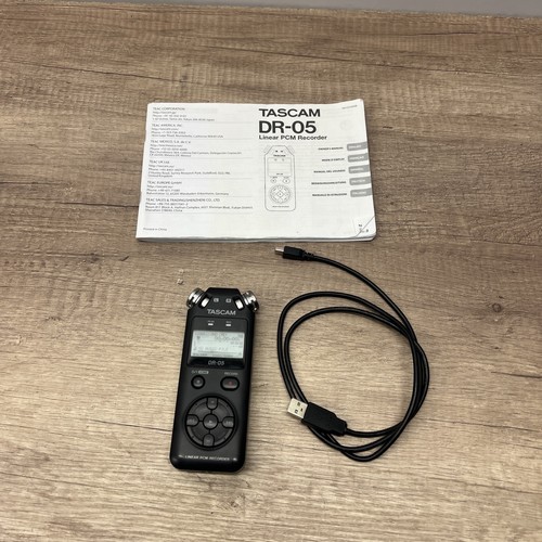 TASCAM DR-05 VER3 linear PCM Handy Recorder Black  - Picture 1 of 12