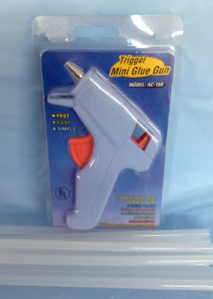 Small hot melt glue gun electric with 12 glue sticks 8 long