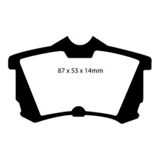 EBC Bremsen Yellowstuff Performance Bremsbelag Set, hinten für Honda Accord 2003-08