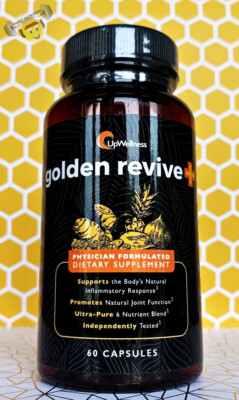 UpWellness GOLDEN REVIVE+ Joint & Muscle Support Supplement 60ct *AUTHENTIC*