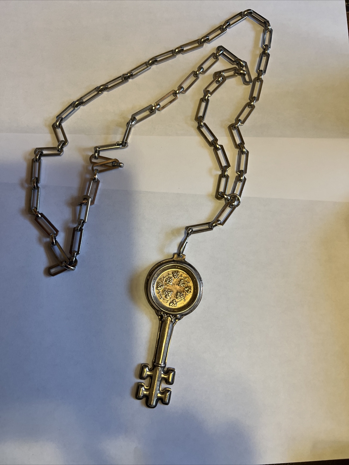 REED & BARTON Sterling Silver WINE TASTERS KEY 1880 SOMMELIER Pendant