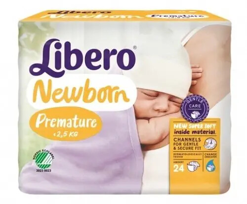 Libero – Libero Touch Pannolini Bambini Prematuri 2-5 Kg 24 Pz