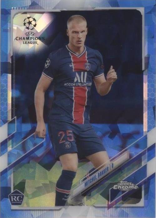 2020-21 Topps Chrome UCL Sapphire Edition Mitchel Bakker #51 - 1 of 1