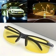 Nachtsichtbrille Autofahrer Halbrahmen Nachtfahrbrille Nachtbrille Kontrastbrill