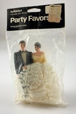 Vintage Wedding Cake Toppers Bride and Groom Amscan BB654