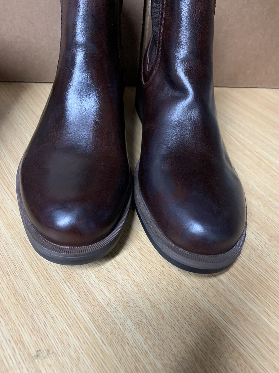 Calvin Klein Jeans Ronnie Slip-On Boots Leather Dark Brown  display picture 1