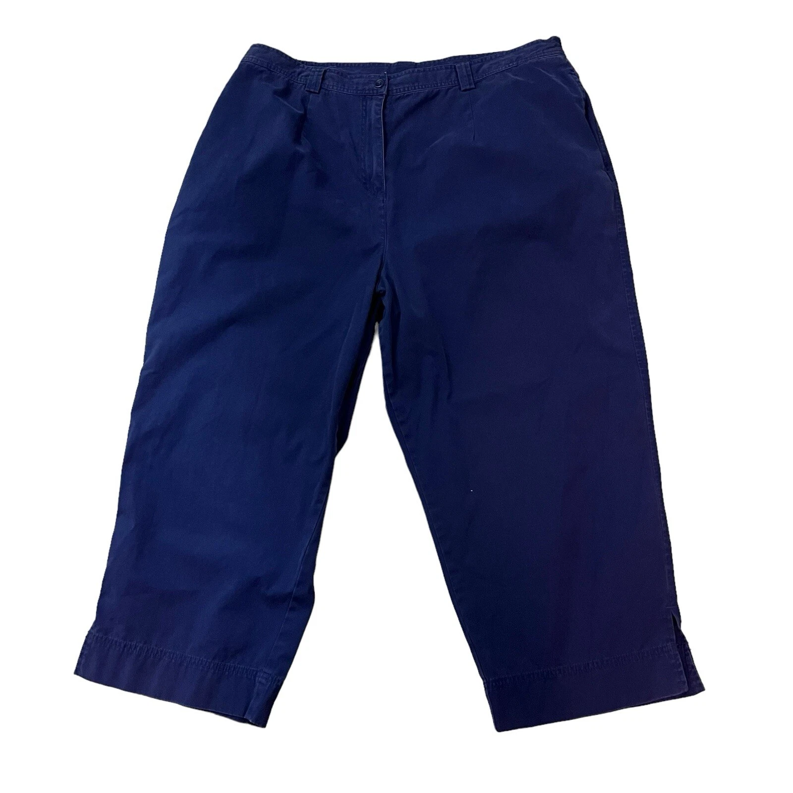 Pendleton Originals Capri Pants Women's 20W Blue Made In Hong Kong Vintage (636)
