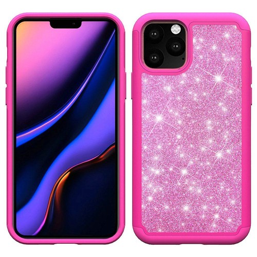 For Apple iPhone 13 Pro Max Glitter Bling Hybrid Rhinestone Rugged Case Cover - Picture 6 of 37