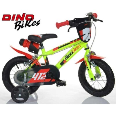 Fahrrad 12'' Kugel Farbe Gelb Mod 412 Kinder DINO BIKES
