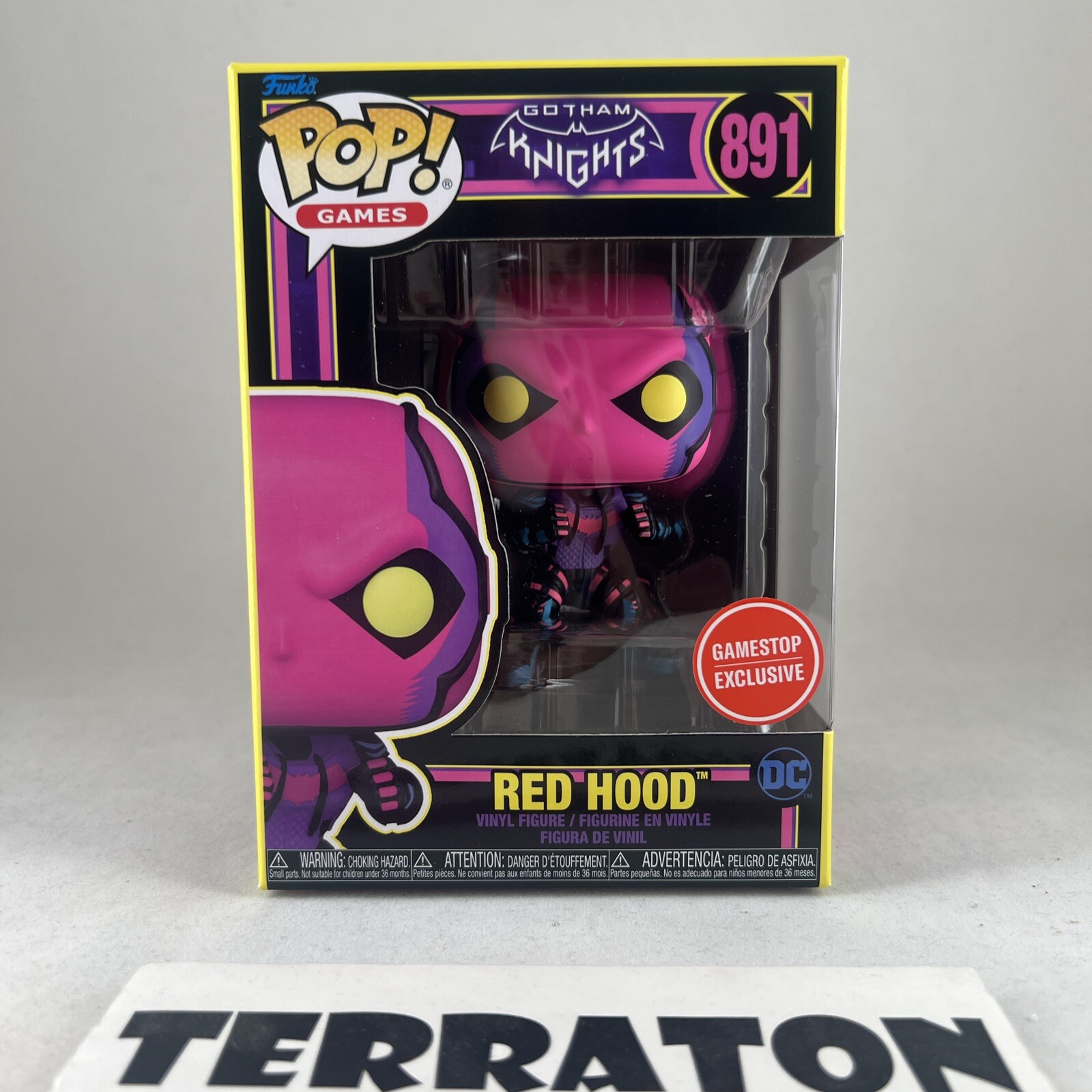 Sale Funko Pop! Red Hood Black Light Dc Comics Gotham Knights Gamestop Exclusive #891