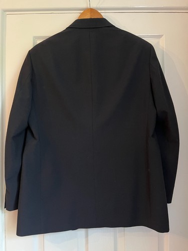 Traje de 2 piezas Marks & Spencer para hombre azul marino mezcla de lana 42S Jkt 32R pantalón - Imagen 8 de 8