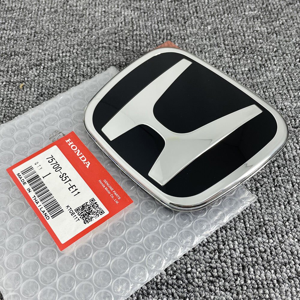 Black Front & Rear Emblem Badge Set For Honda Accord Euro CL7 CL9 (2003-2007) – Matte Black Finish 3 thumbnail image