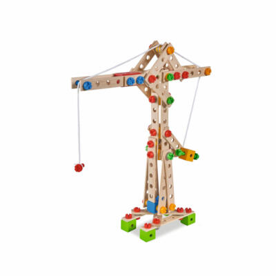 Eichhorn Constructor Kran Set 170-tlg Baukasten Bauset Flugzeug Kinder Spielzeug