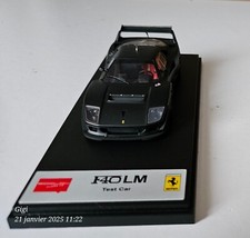 FERRARI F40 LM TEST CAR MATT BLACK/BLACK WHEEL-EIDOLON MAKE UP 1/43