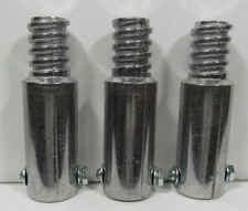 3pc Metal Threaded Tips For 3/4" (.75") Wood Poles. (Buy 3 Get 1 Free)  N