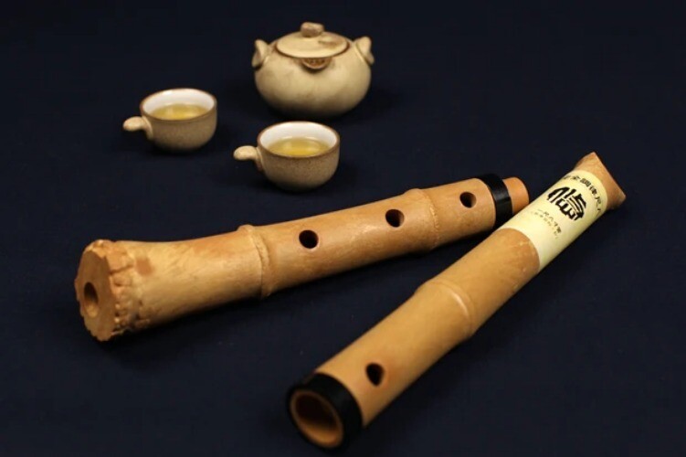 Resin Shakuhachi D Key 5 Holes Wooden Musical Instruments Resin Flute