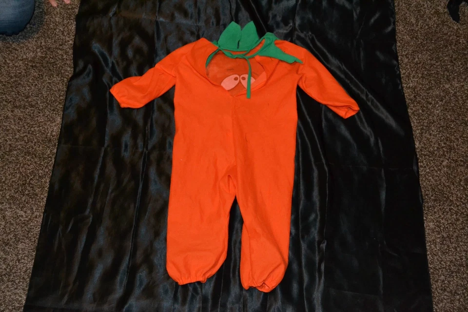 Pumpkin Jackolanturn Jack-o-lanturn Halloween Costume Fits Kids Size 18 M - 2 T - Image 2 of 2