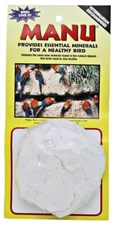 3243 Large Manu White Mineral Clay block parrot toy amazon macaw conure pet