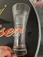 GREAT LAKES BREWING CO. CLEVELAND, OHIO DORTMUNDER GOLD 7" PILSNER BEER GLASS
