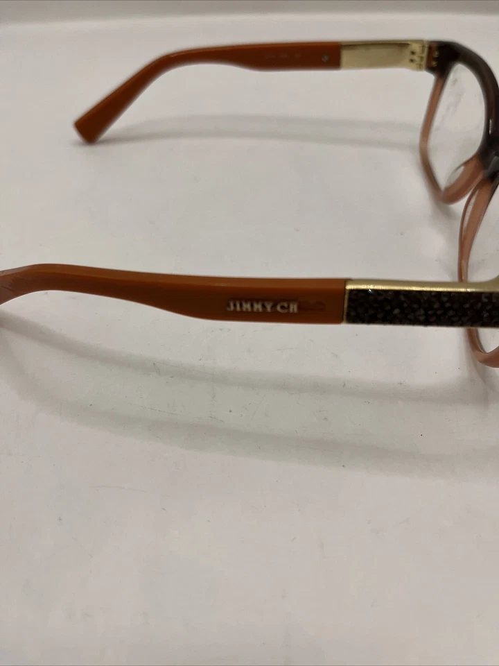Jimmy Choo Eyeglasses  JC110 E25 Designer Frames Only Orange 53-15-135 *READ* - Image 2 of 4