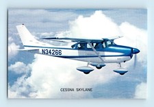 Dessna Skylane N34266 Plane Small 2.5x4" Card Dealer Ephemera Flying in Cloud C7