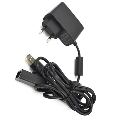 New USB Charger AC Power Supply Adapter Cable For XBOX 360 Console Kinect Sensor