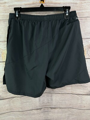 Nike Flex 2-in-1 Dri-FIT Mens Black Running Shorts 857785 Inseam 7