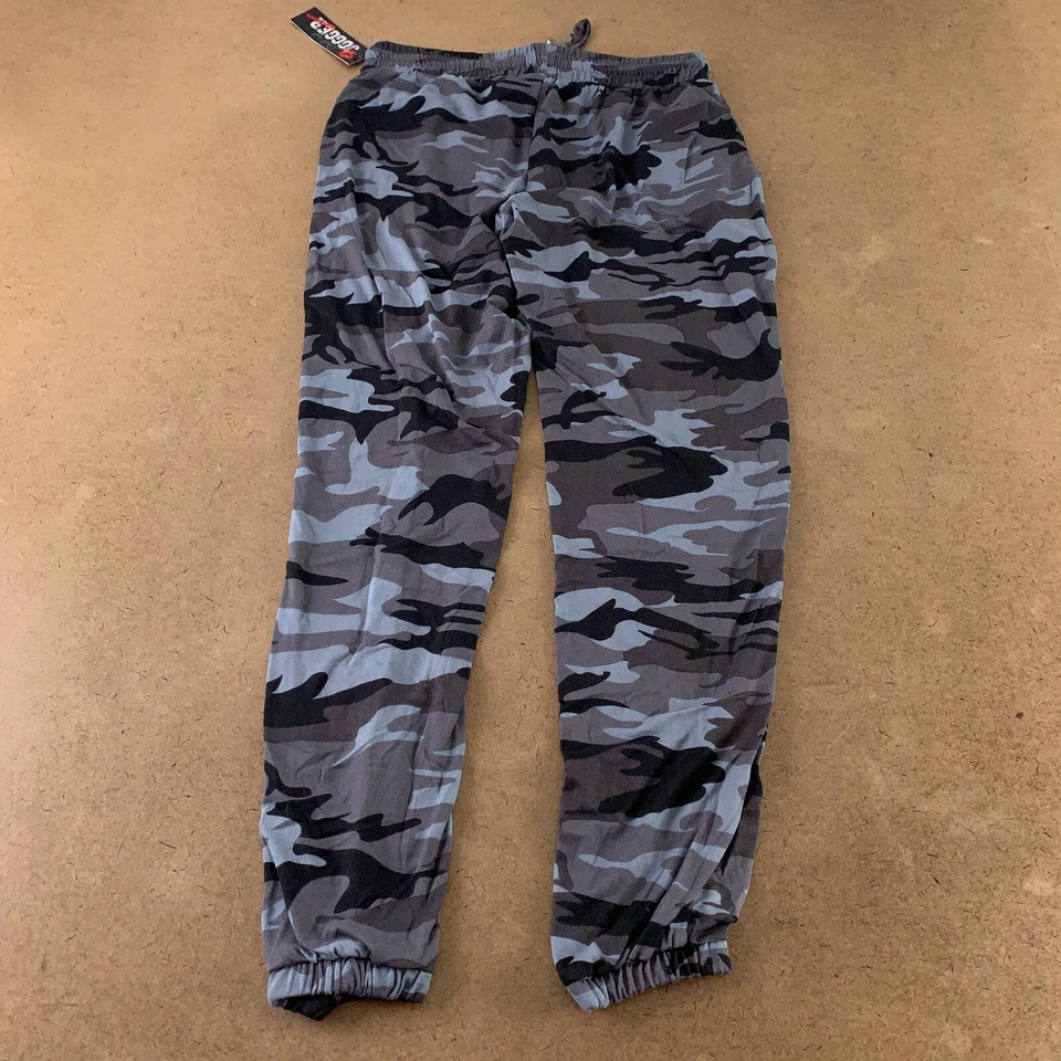 Pantalones de chándal Hot Kiss para mujer talla pequeña gris camuflaje suave chill out salón nuevos con etiquetas Foto 4 de 4