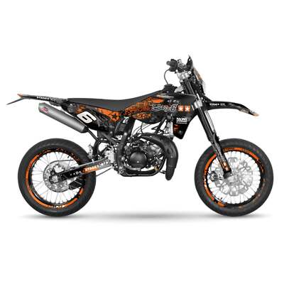 Stage6 Grafik Kit orange/schwarz Sherco HRD 50 1998-2005