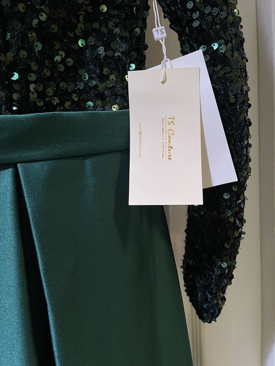 TS Couture Long Sleeve Formal Evening Dress Green Color Size M | eBay TS Couture Long Sleeve Formal Evening Dress Green Color Size M | eBay