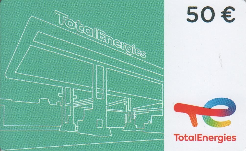 TOTAL (D) Geschenkkarte Tankstelle Umriss (50€Karte) Fuel station