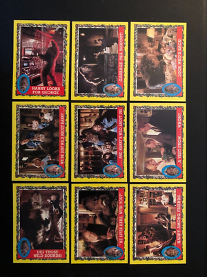 1987 Topps Harry And The Hendersons Set 77 +18/22 Stickers +