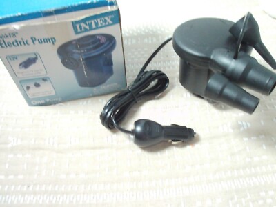 Intex Quick-Fill DC Inflator, 12V Car Plug, Max. Air Flow 21.2CFM, Pump