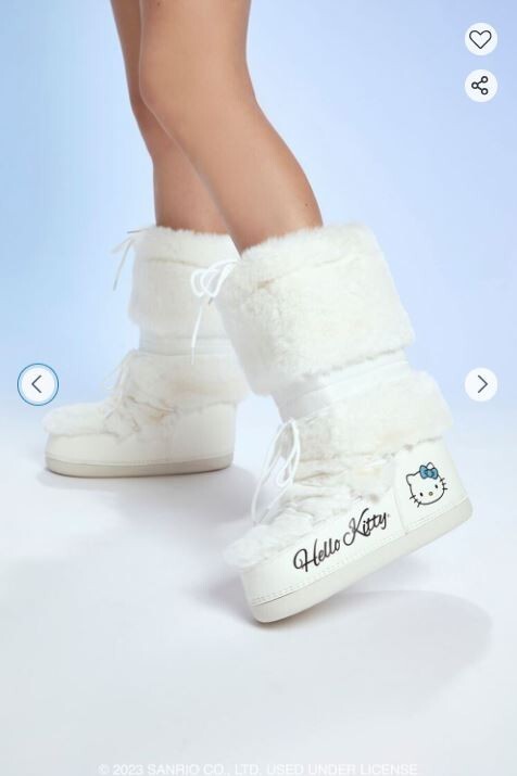 期間限定値Hello Kitty ブーツ 24センチ forever21 タグ付 サンリオ - 新品未使用 24cm Forever21 ハローキティ もこもこブーツ