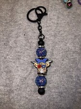 Handmade Beaded Keychain, Purse Charm, Zipper Pull