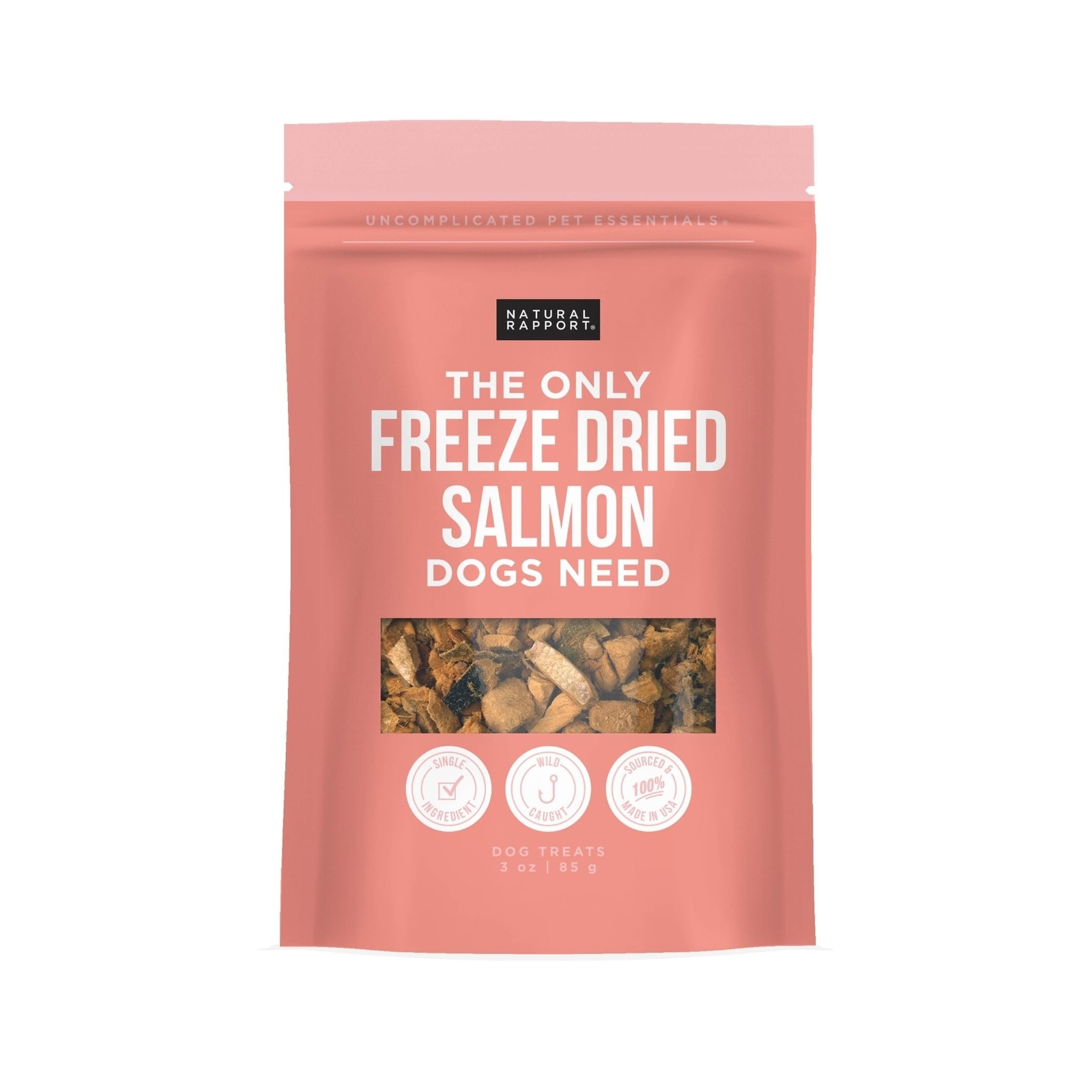 Natural Rapport Salmon Dog Treats - The Only Freeze Dried Salmon Dogs Need - ...