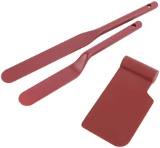 Curtis Stone 3 pc Nylon Spatulas & Bowl Scraper - 2 Spatula & 1 Bowl Scraper Set