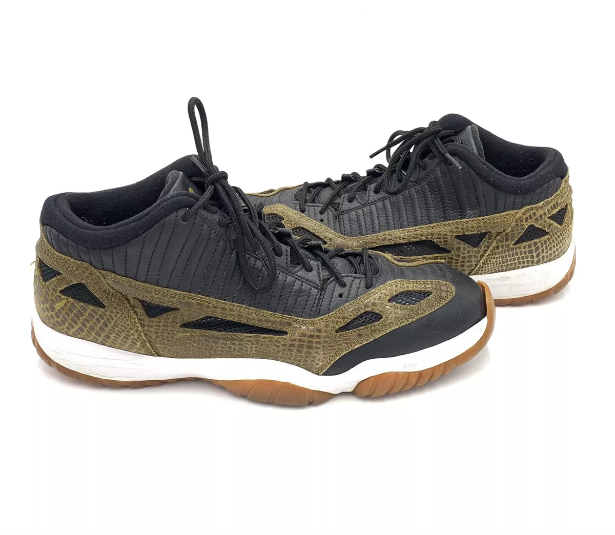 Nike Air Jordan XI 11 Retro Low IE Croc Crocodile Black Gum SIZE