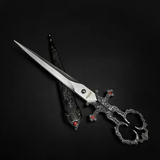 10 1/4" Renaissance, Medieval Bodice Scissor Dirk Dagger Knife for Cosplay Use