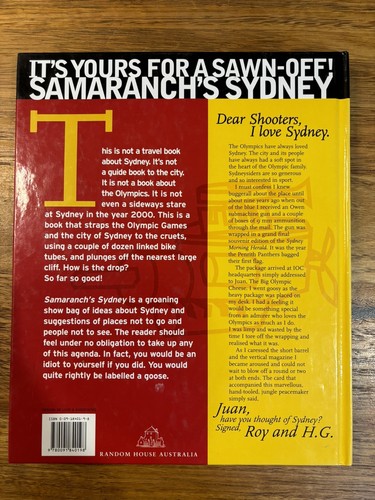 It's Yours For A Sawn-Off: Samaranch's Sydney by H.G. Nelson Hardcover - Foto 4 di 9