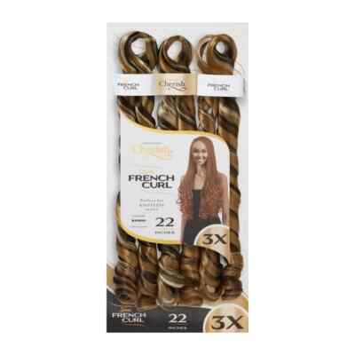 Cherish Kunsthaarverlängerung Zopf 3X Spirale French Curl 22 & 28 cm