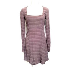 NWT Show Me your MuMu Gray Square Neck Mini Dress Size Small