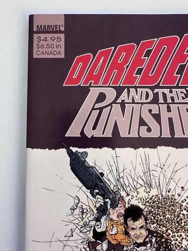 Daredevil and the Punisher Child's Play 1988 Marvel Comics Frank Miller casi nuevo en caja original - Imagen 2 de 10