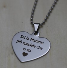 Collana personalizzata in argento con nome e incisione a